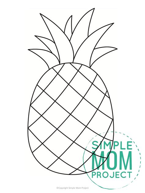 Free Printable Pineapple Template